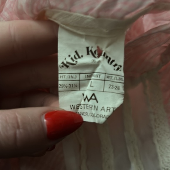 Vintage Girls Kid Kountry Pink Dress - Picture 3 of 4